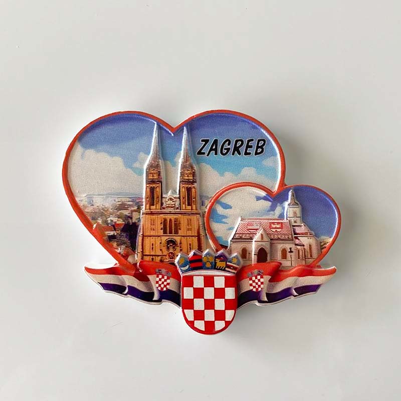 Home Decor Zagreb - クロアチア ザグレブ ハート ビルディング ランドマーク ホームデコレーション