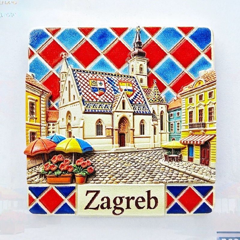 Home Decor Zagreb - クロアチア冷蔵庫マグネット旅行お土産家の装飾ザグレブ冷蔵庫ステッカー誕生日プレゼント