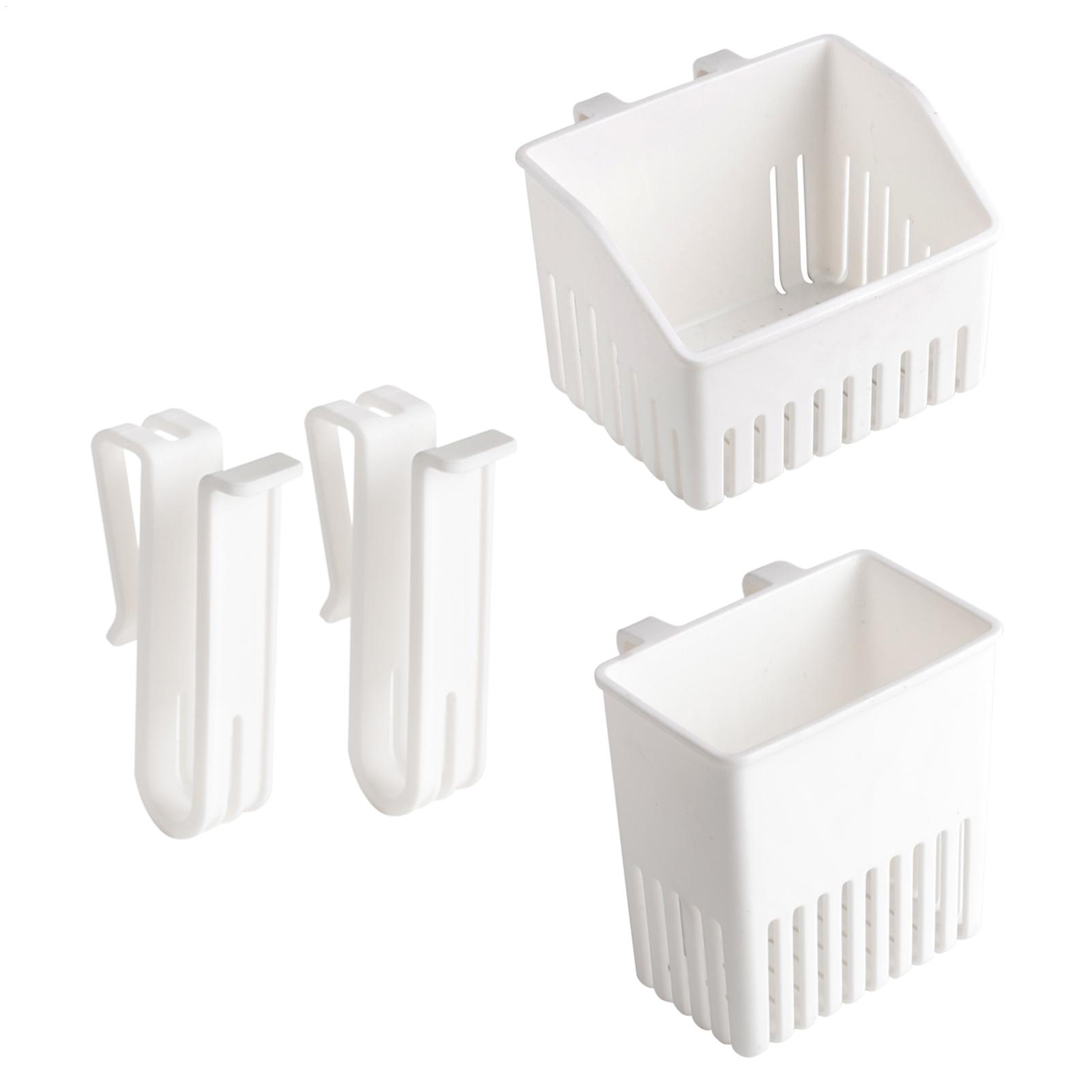 Woven Wall Basket - 多機能キッチン用品収納ラック箸置き水切りホルダー壁掛け自立式カトラリー食器オーガナイザーボックス
