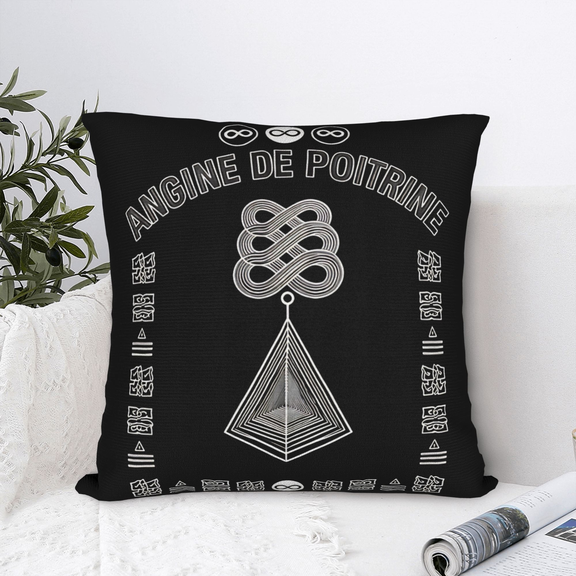Home Decor Canada - Angine De Poitrine カナダバンドスクエア枕カバークッションカバー素晴らしいポリエステル装飾枕カバー家庭用 40*40 センチメートル