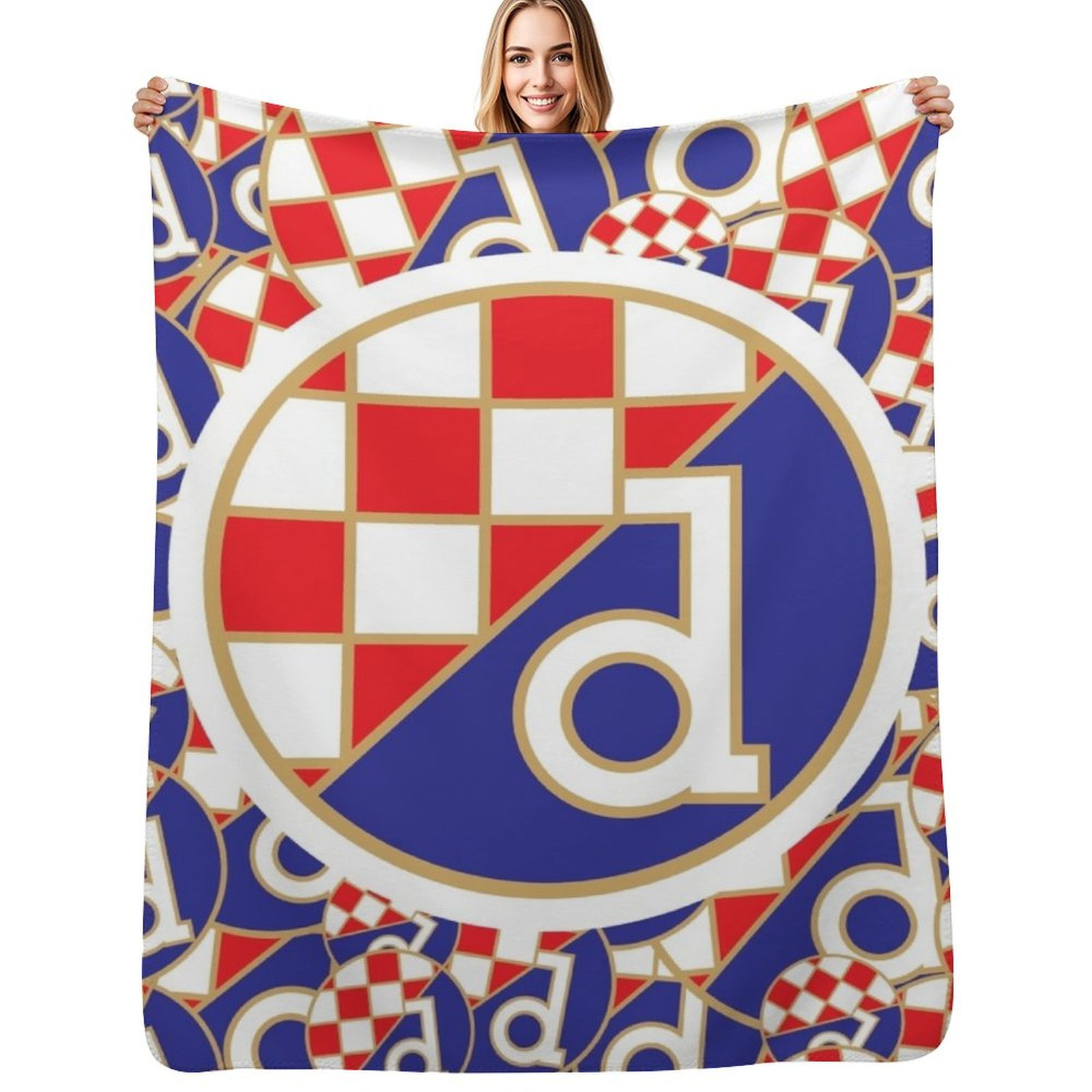 Home Decor Zagreb - ディナモ・ザグレブ クロアチアのサッカー マスミル・フヴァツカ製 スローブランケット ソファ用装飾ソフトスローブランケット