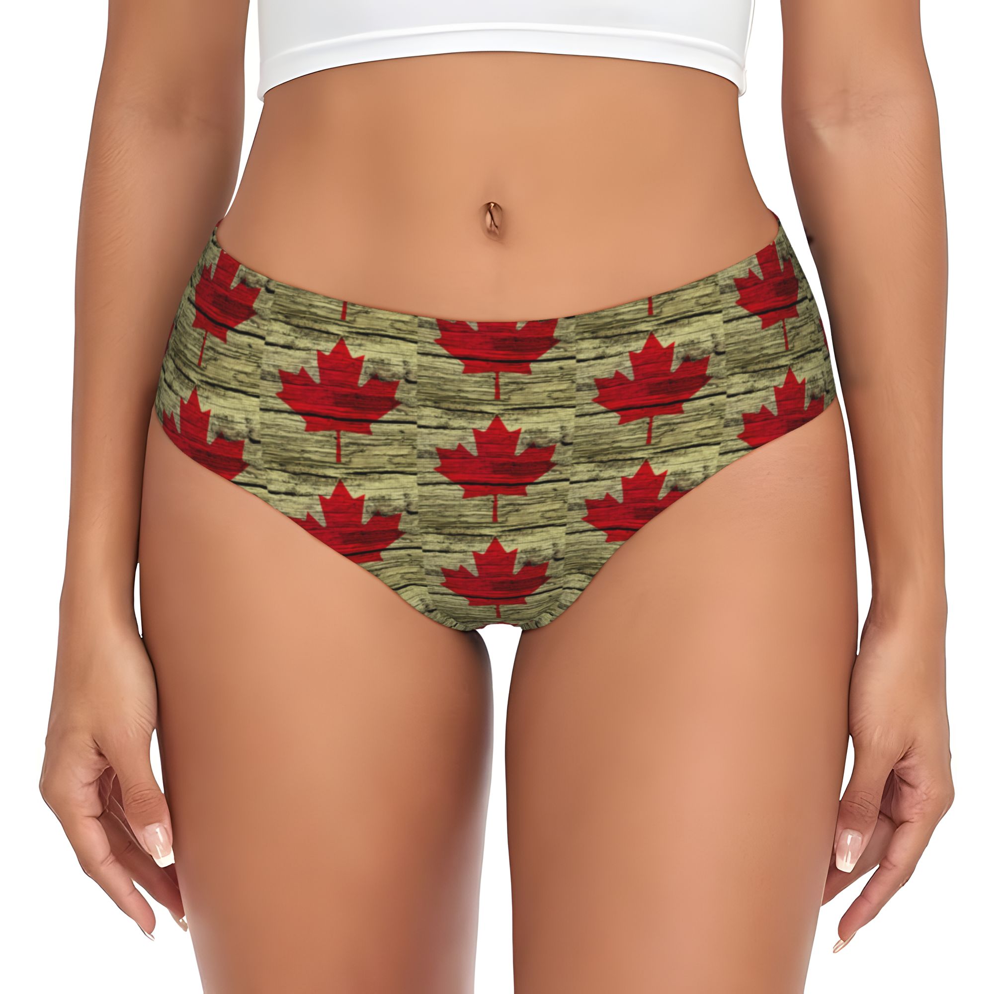 Home Decor Canada - カナダ国旗愛国心ブリーフパンティーレディースコンフォートストレッチカナダ愛国下着
