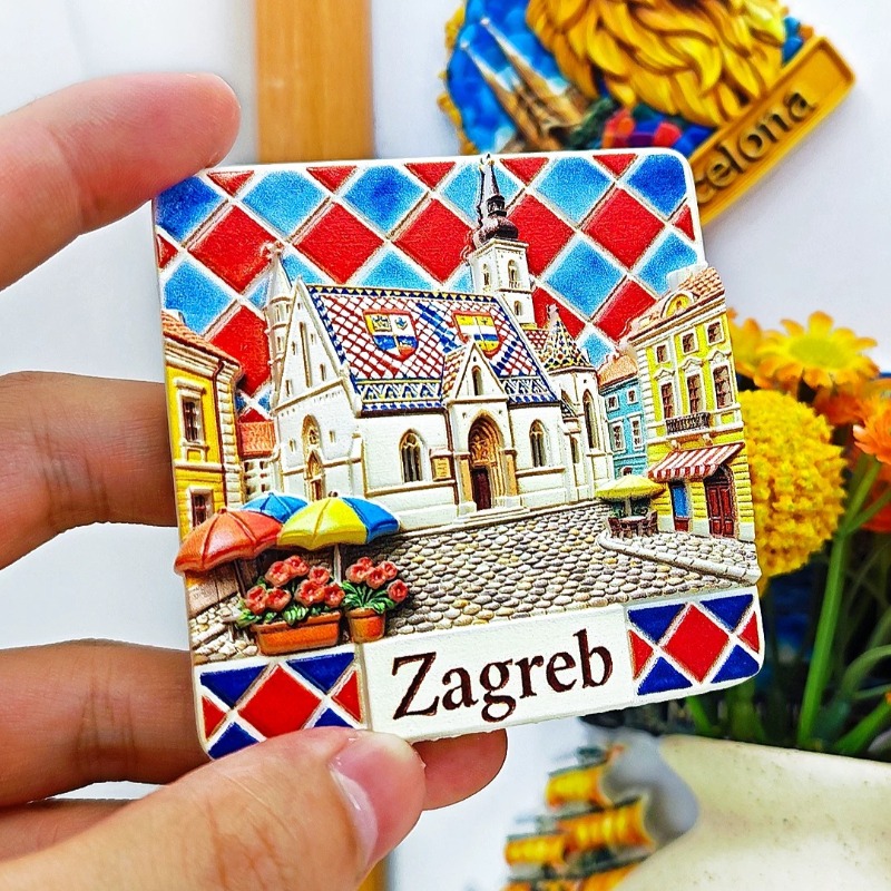 クロアチア冷蔵庫マグネット旅行お土産家の装飾ザグレブ冷蔵庫ス - Home Decor Zagreb のレビューと価格