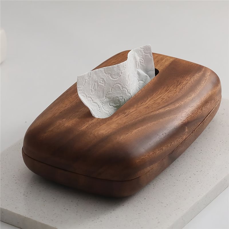 【大変お得】ウォールナット材のティッシュボックスカバーホルダ - Home Decor Deals のレビューと価格