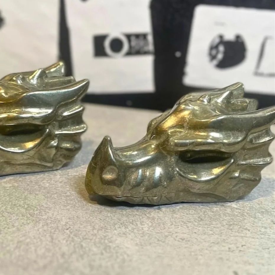 1pc 天然黄鉄鉱クリスタルドラゴン彫刻、エネルギー石ヒーリ - Home Decor Deals のレビューと価格