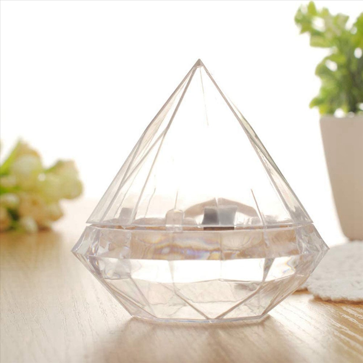【フラッシュディール！】72個入り 透明なキャンディボックス - Home Decor Deals のレビューと価格