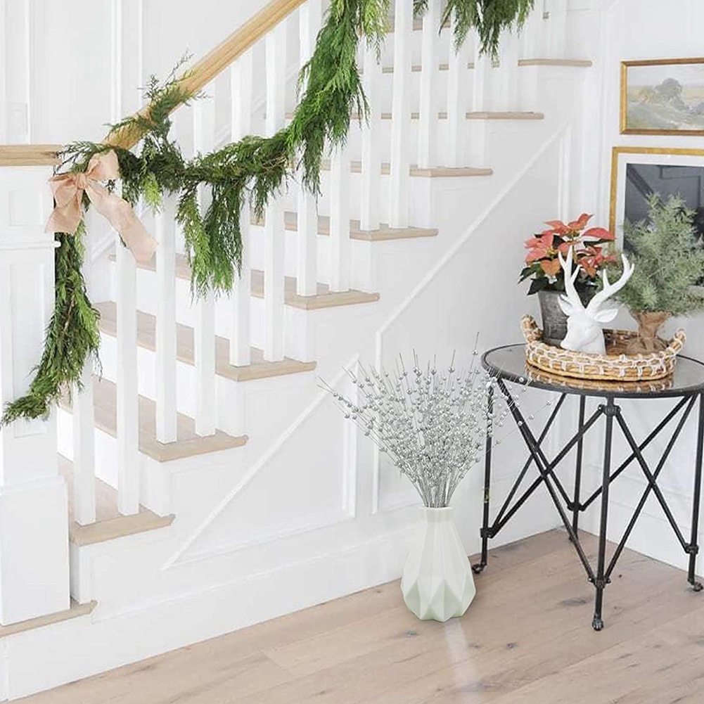 【フラッシュディール】人工グリッターベリーステム クリスマス - Home Decor Deals のレビューと価格