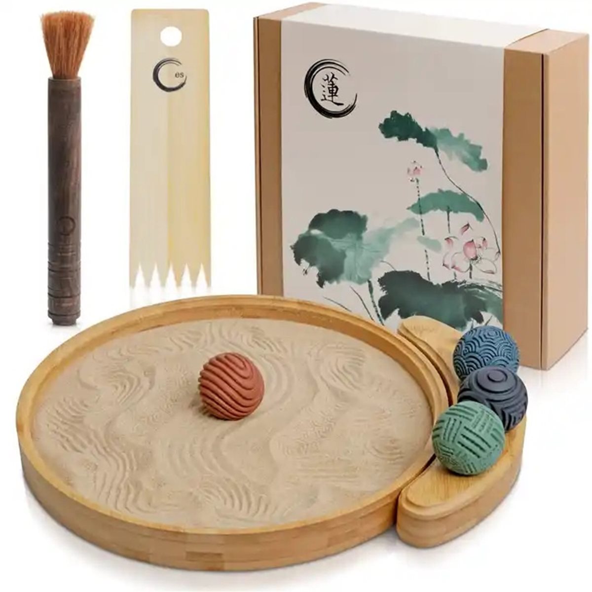 【カウントダウンセール】1セットの和風庭園、木製砂テーブル装 - Home Decor Deals のレビューと価格