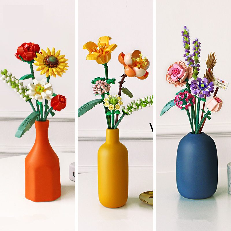 ロマンチックなバラの花ひまわり水仙庭園ハウスビルディングブロ - Home Decor Garden Ideas のレビューと価格
