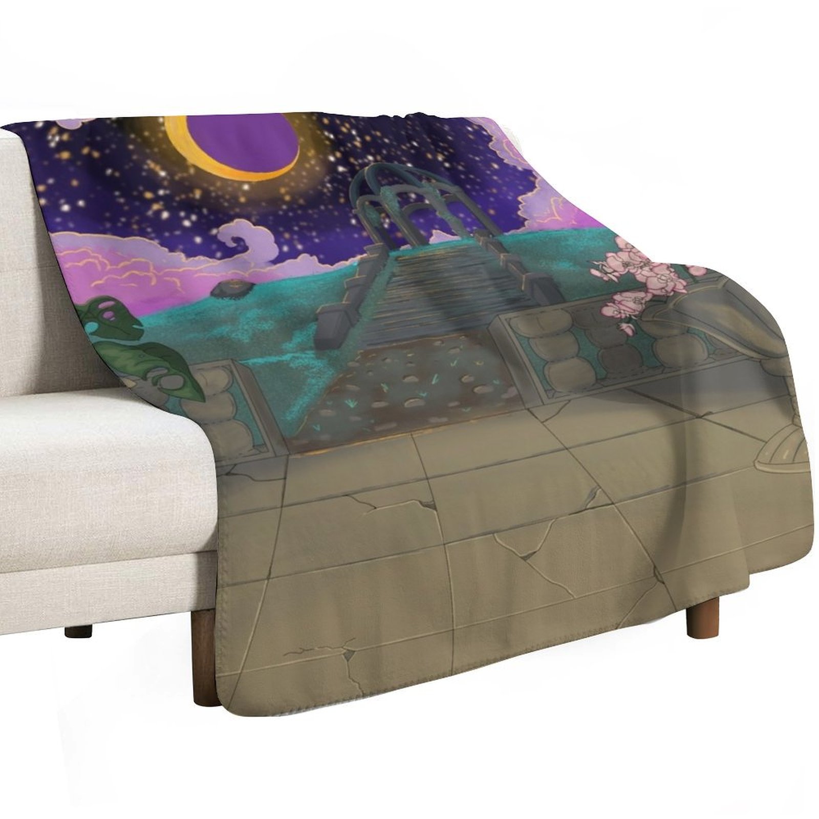 星空の下の庭園柄スローケット、豪華なスローケット、クリスマス - Home Decor Garden Ideas のレビューと価格