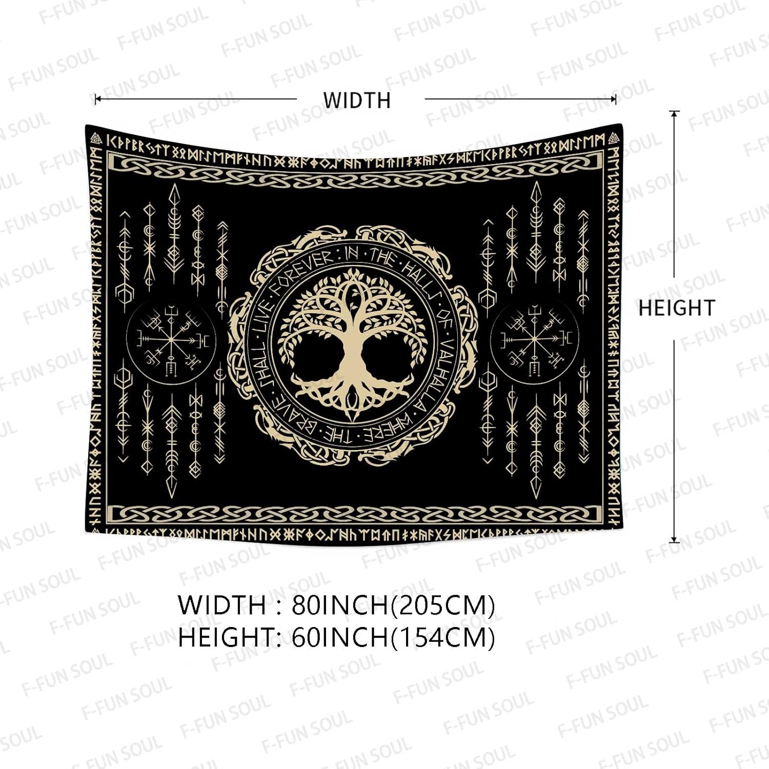 北欧神話タペストリー インディー・ボヘミアン風ウォールハンギ - Aesthetic Tapestry のレビューと価格