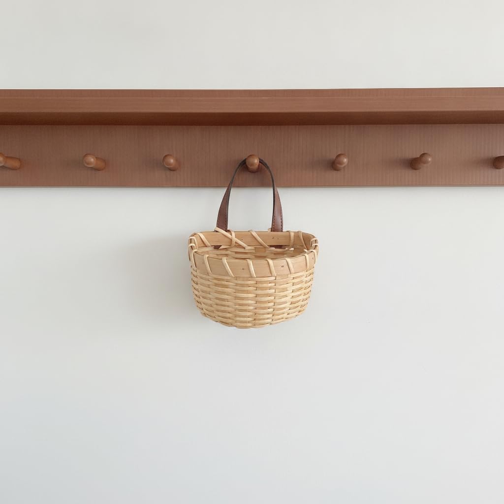 壁掛け式編み込み収納バスケット（キッチン、リビングルーム、家 - Woven Wall Basket のレビューと価格