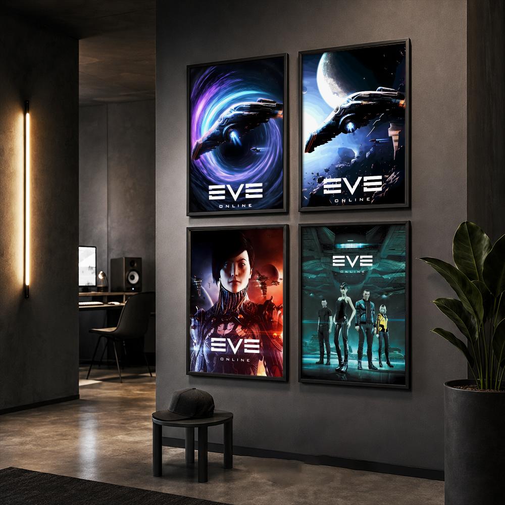 E-EVE O-オンラインストラテジーゲームポスターHDホー - Home Decor Game Online のレビューと価格