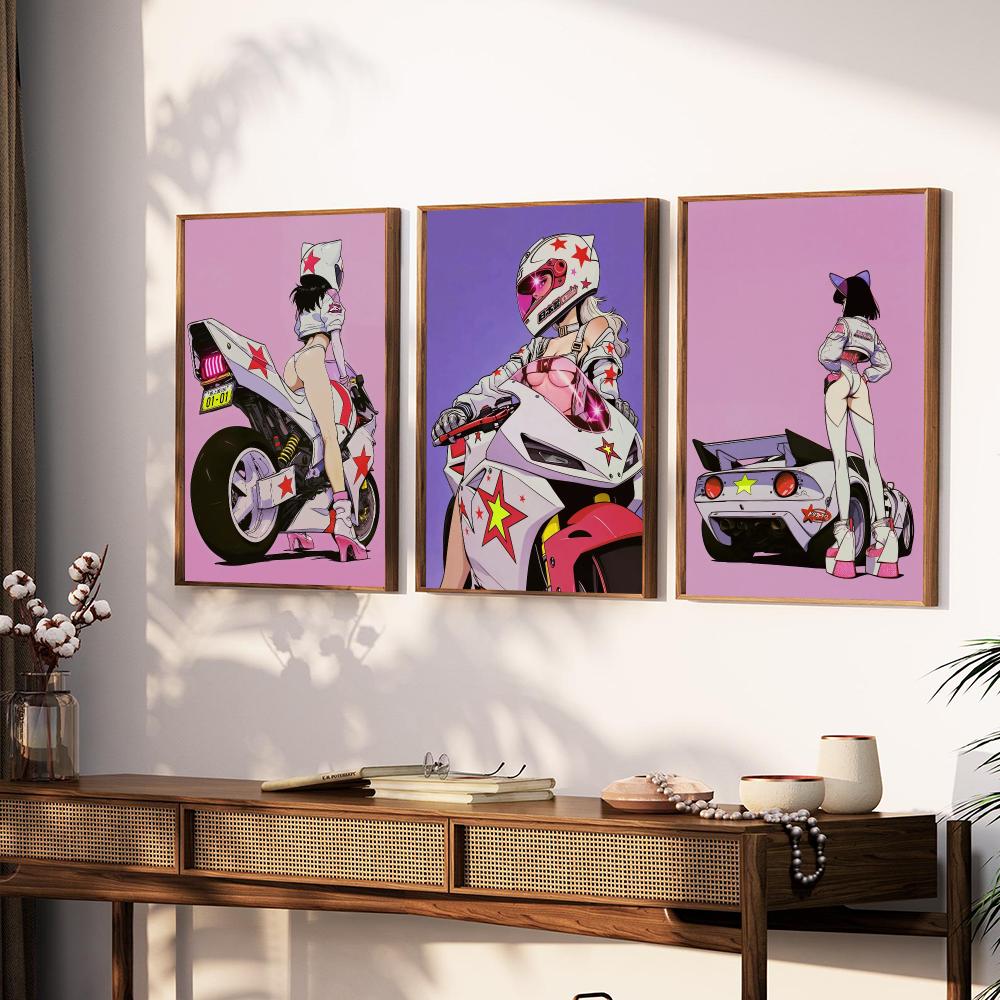ジャパンディスタイル銀色の明るい色のポスター美的壁アートキャ - Home Decor Japandi Style のレビューと価格