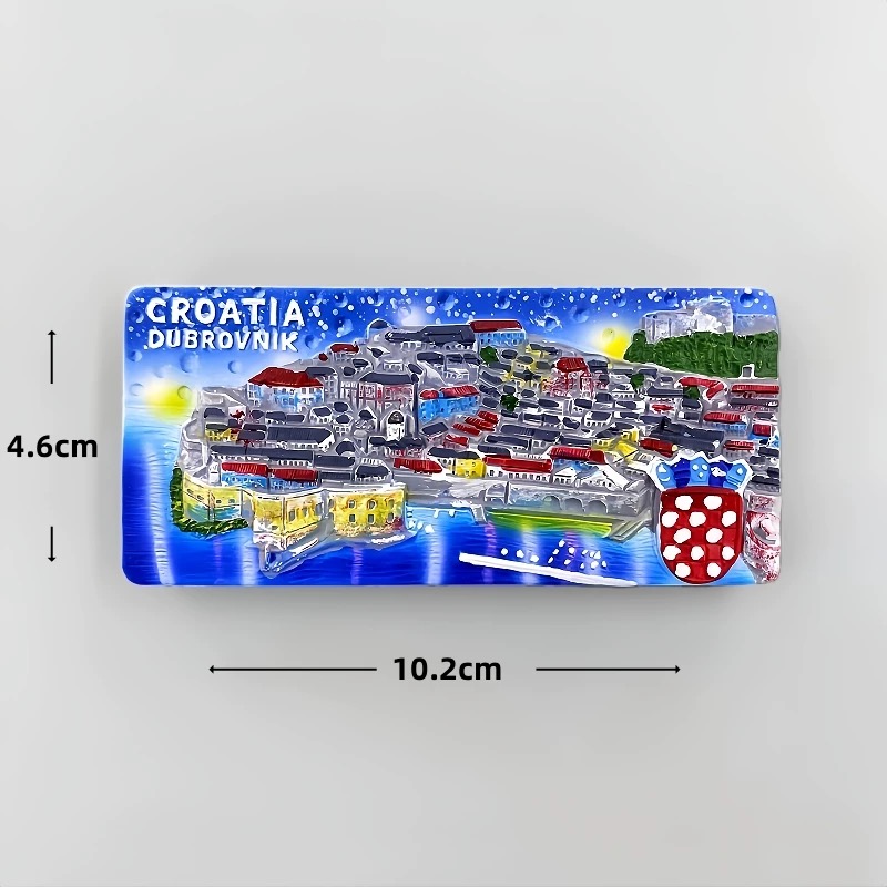 クロアチア3Dレジン製冷蔵庫マグネットセット ドゥブロヴニク - Home Decor Zagreb のレビューと価格