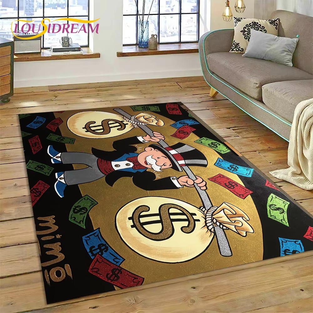 ゲームダラーモノポリーカートゥーンマネーラグカーペット、リビ - Home Decor Games Online Free のレビューと価格