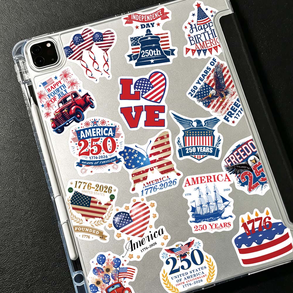 50枚入り アメリカ愛国記念日ステッカー フェスティバルパー - Home Decor Usa のレビューと価格
