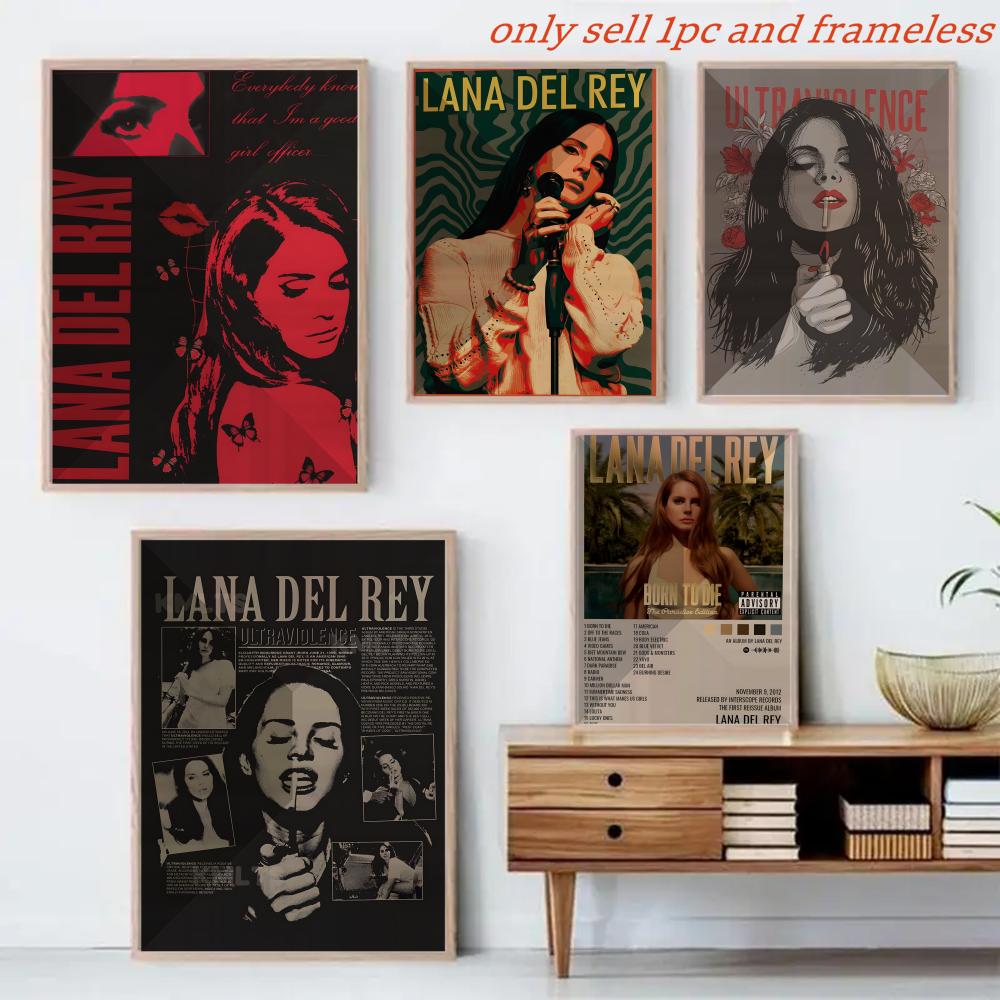 アメリカの有名歌手 L-ラナ・デル・レイ ポスター HD ポ - Home Decor Usa のレビューと価格