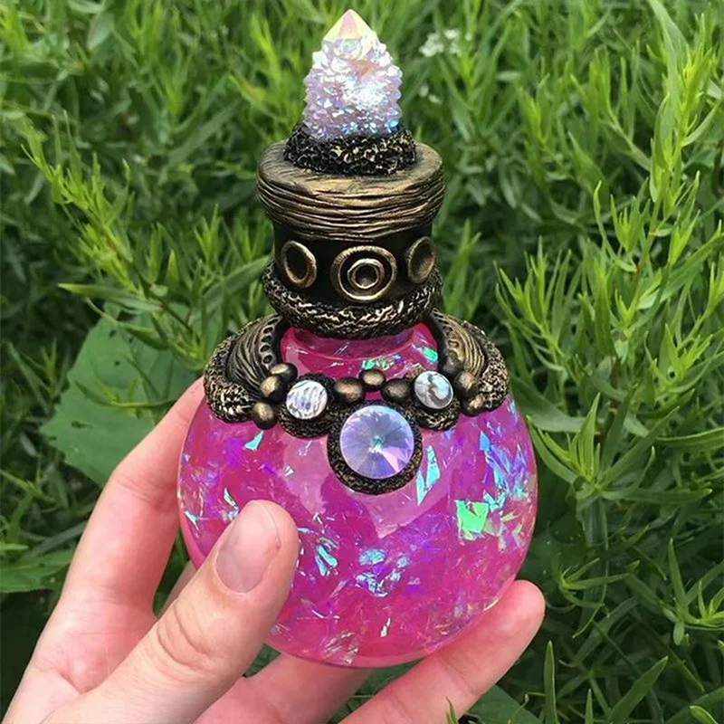 魔法のポーションボトル装飾樹脂工芸品、創造的なオーナメント、 - Home Decor Garden Ideas のレビューと価格