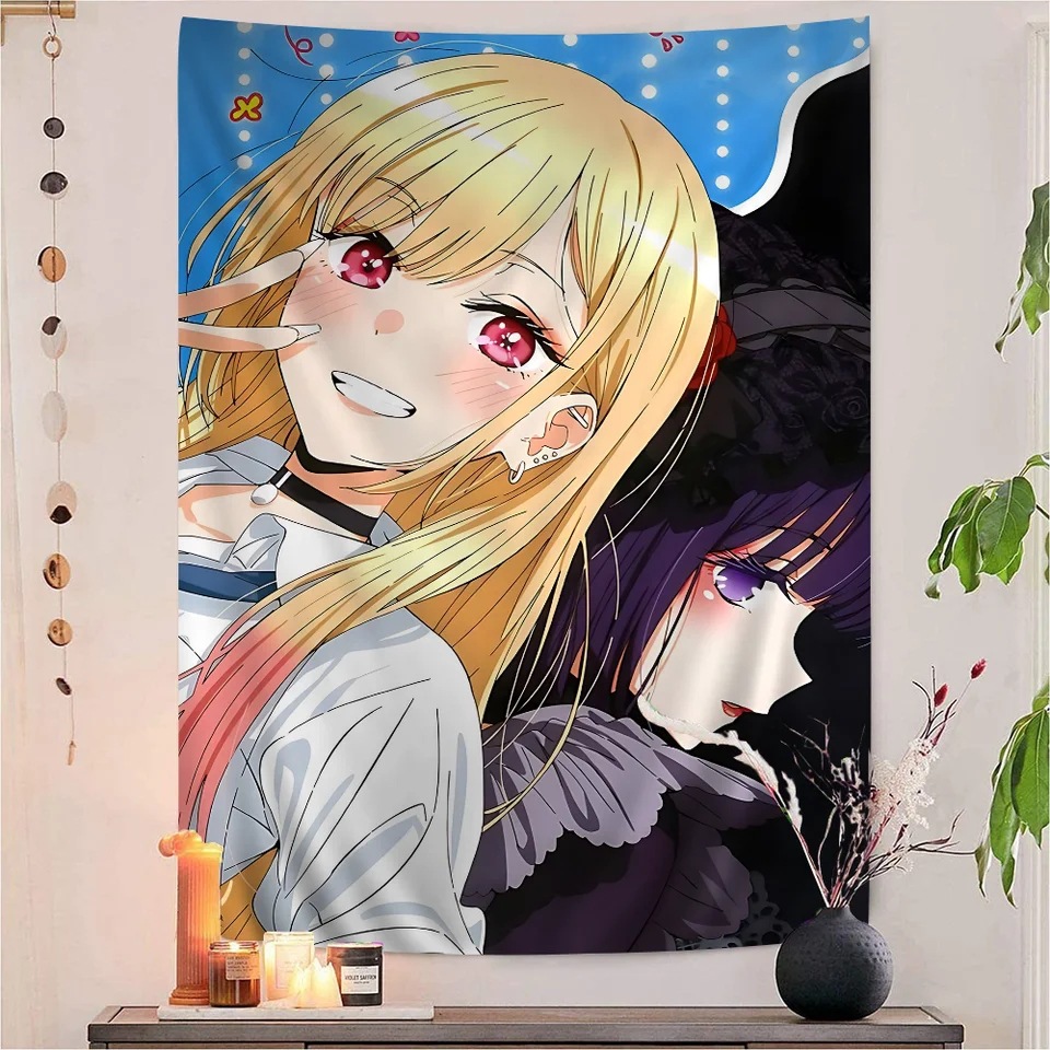 ホットマイドレスアップダーリンアニメ壁掛けタペストリー 北川 - Aesthetic Tapestry のレビューと価格