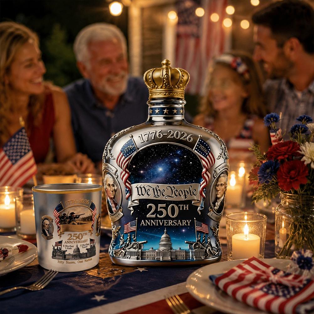 米国250周年記念「ウィ・ザ・ピープル」ウイスキーボトルヴィ - Home Decor Usa のレビューと価格
