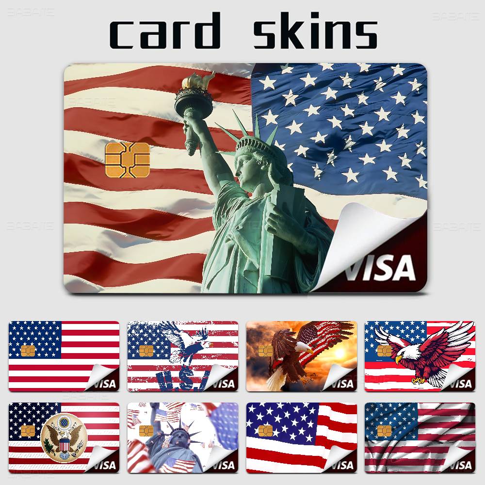 アメリカ国旗 USA DIY クレジットデビットカードステッ - Home Decor Usa のレビューと価格